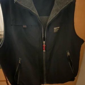 Abercrombie & Fitch Men’s Reversible Vest Gray Navy Blue